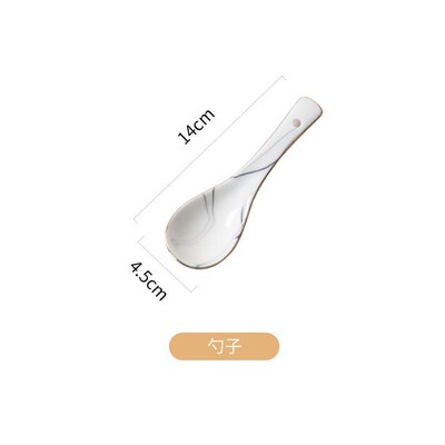 Marble Dinner Plate Set Ceramic Kitchen Plate Tableware Set1