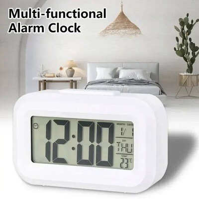 Led Digital Alarm Clock Backlight Data Times Calendar Deskto