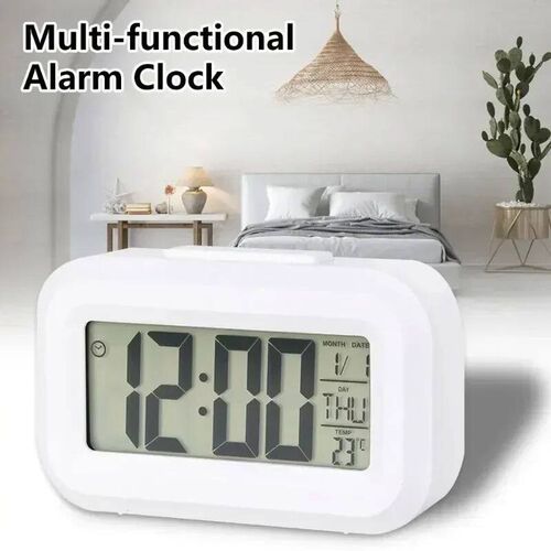 Led Digital Alarm Clock Backlight Data Times Calendar Deskto