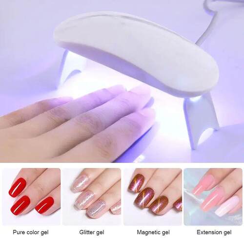 Mini 6W Nail Dryer LED UV Lamp Micro USB Gel Varnish Curing