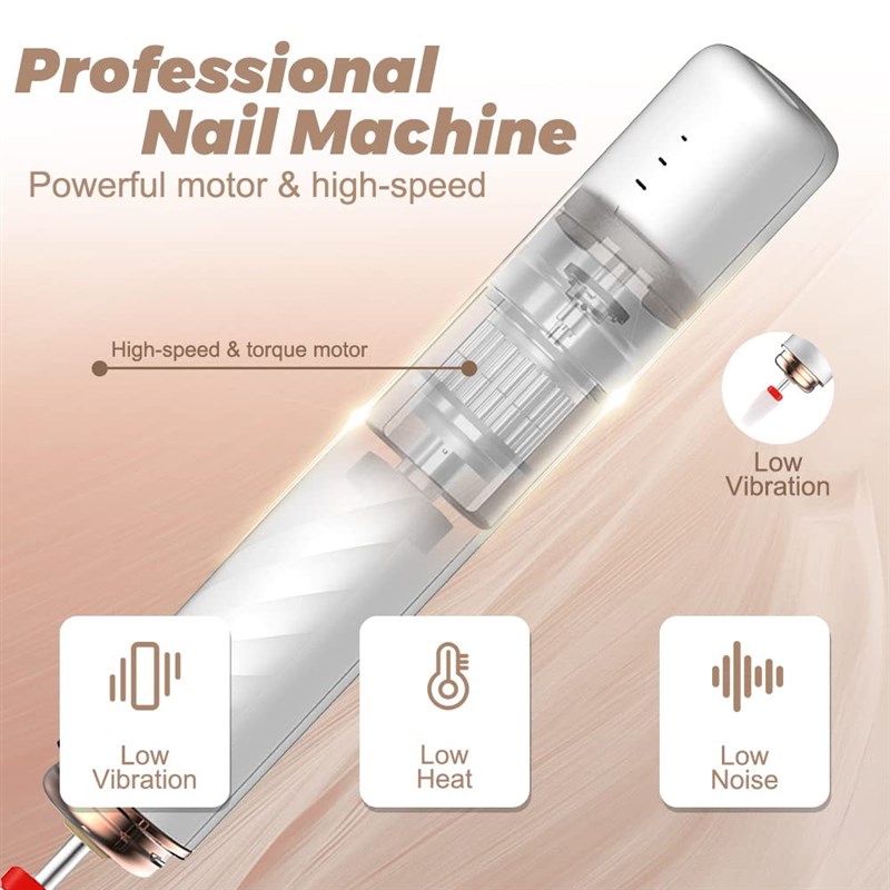 Wireless Nail Drill Electric Nail Drill Machine With Ceramic