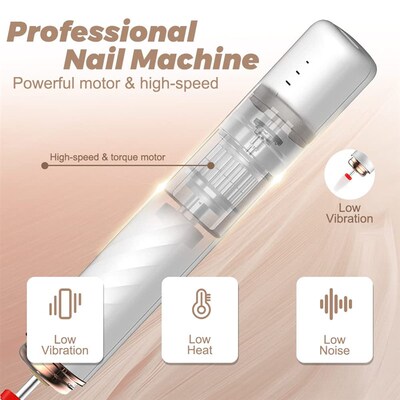 Wireless Nail Drill Electric Nail Drill Machine With Ceramic