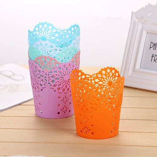 Mini Waste Bin Desktop Home Garbage Basket Table Trash Can S