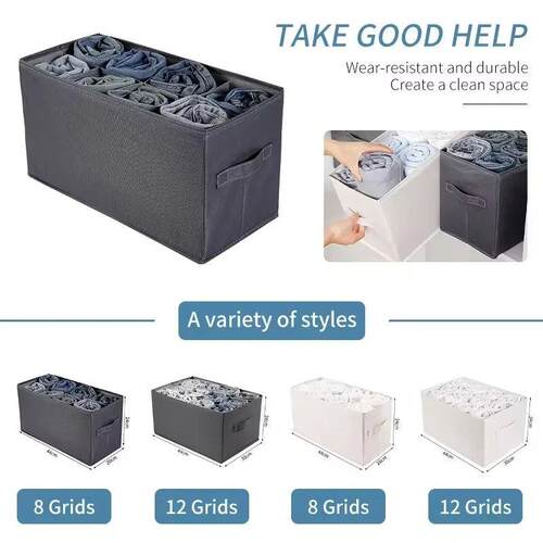Jeans Closets Clothes Organizer Pants Storage Box Cabinet Or