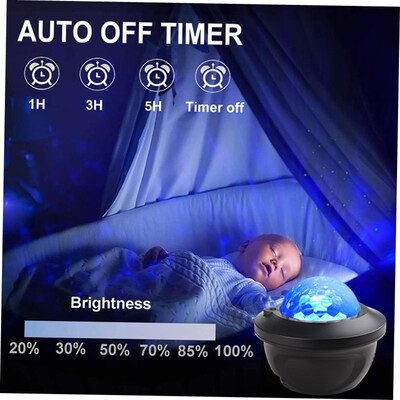 LED Star Galaxy Projector Starry Sky Night Light Built-in Bl