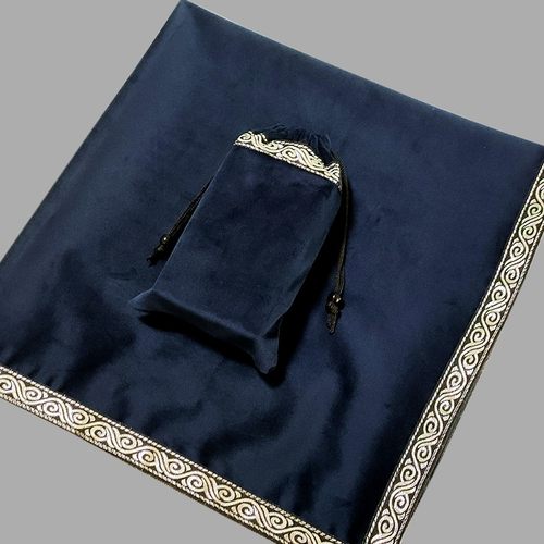 白银塔罗牌桌布加厚天鹅绒桌布 塔罗牌袋 OH卡神谕卡桌游配件