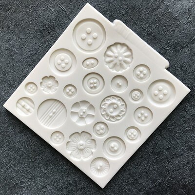Button Silicone Mold Kitchen DIY Cake Baking Tool Fudge Bisc