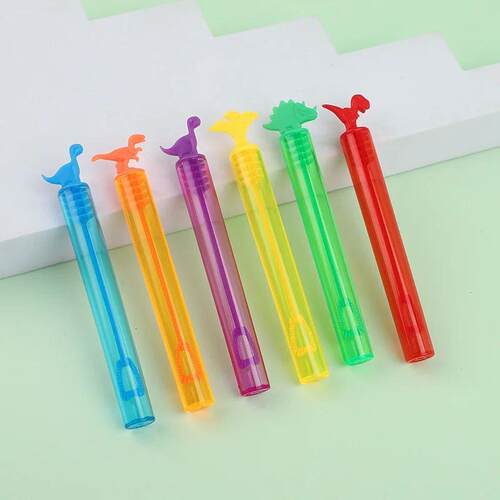 10/20/30Pcs Dinosaur Bubble Tube Empty Soap Bubble Bottle To