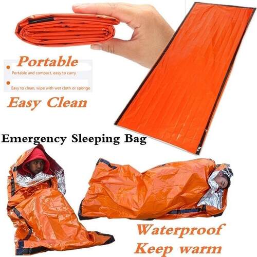 Waterproof Lightweight Thermal Emergency Sleeping Bag Bivy S