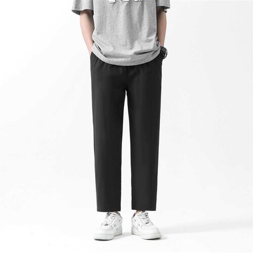 Casual Pants Mens Summer Thin Ice Silk Loose Large Size Str