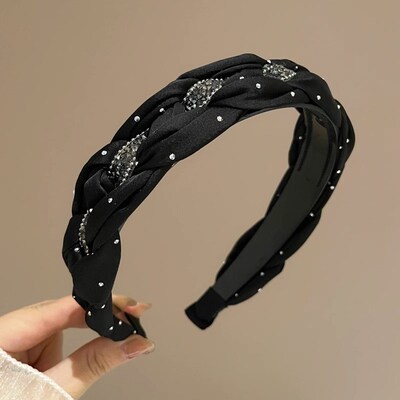 Black Sponge Headband Women 2025 Premium Feeling Stylish Pre