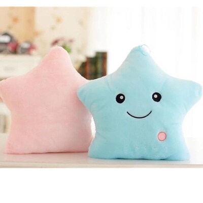 34CM Creative Luminous Stuffed Plush Glowing Toy Stars Pillo