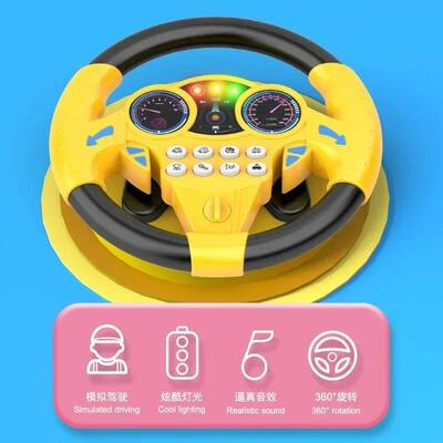 Infant Shining Simulation Steering Wheel Toys Childrens Toy