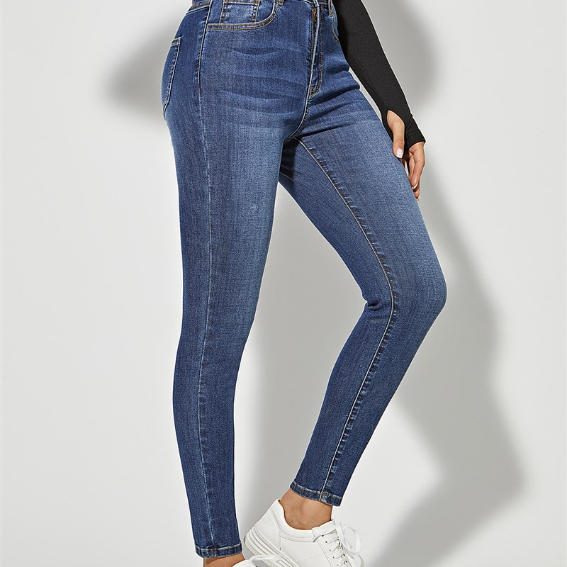 Skinny Jeans For Women Stchy High Waist Classic Denim Pant S图片