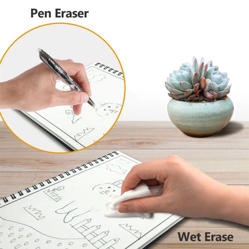 A5 B5 Smart Erasable Notebook Paper Erase Notepad Note Pad L