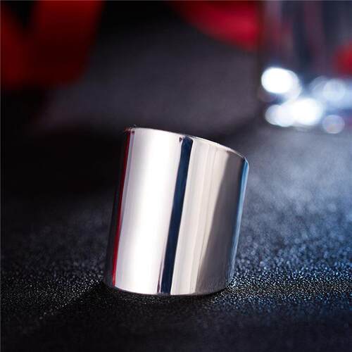 Fashion Silver Color Opening Ring For Women Men Peronality L