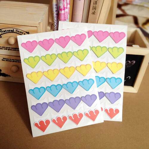 24 Pcs/Lot DIY Colorful Cloud Corner Paper Stickers For Phot