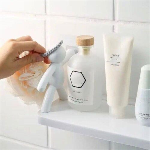 Multifunctional Human Shaped Wall Shelf Shelf Hooks Rack