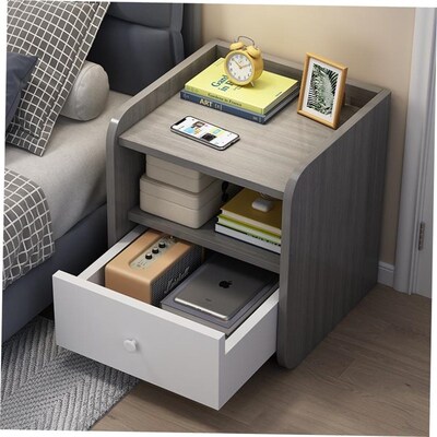 Nightstand simple drawer storage Hcabinet bedside table
