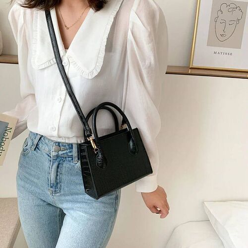 Womens Bag 2025 Summer New rendy Texture Small Square Bag S