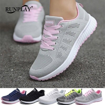 Woman Tennis Shoes Fashion Tenis Feminino Lace-Up White Spor