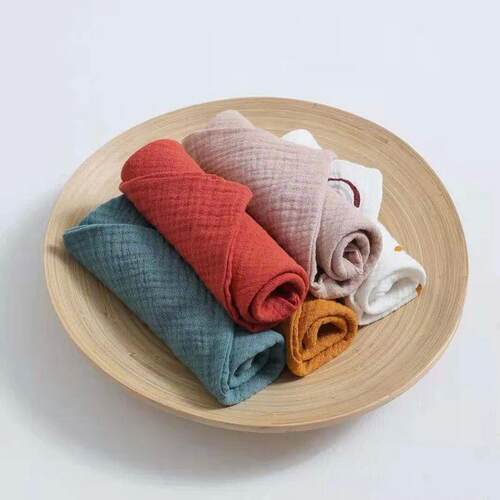 5 Pcs Baby Cotton Square Towels Infant Wash Hand Face Wipes