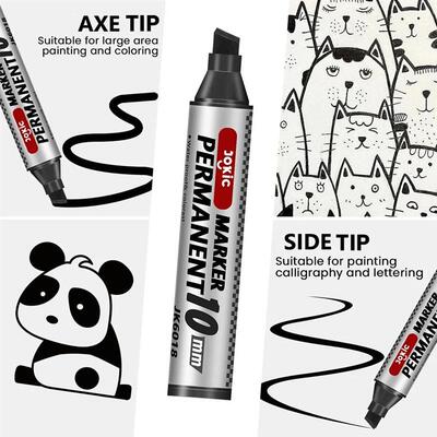 1/4 Pcs Colors Set Permanent Marker Pen Waterproof Ink Thin