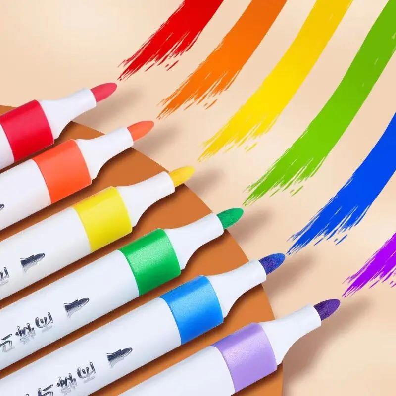 Acrylic Paint Pens Markers Permanent 24 Colors Fine Tip For图片