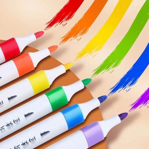 Acrylic Paint Pens Markers Permanent 24 Colors Fine Tip For