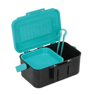 Portable Fishing Lure Box Case Live Lure Bait Hook Earthworm