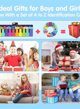 110x36cm Musical Piano Mat for Kids Toddlers Keyboard with 8