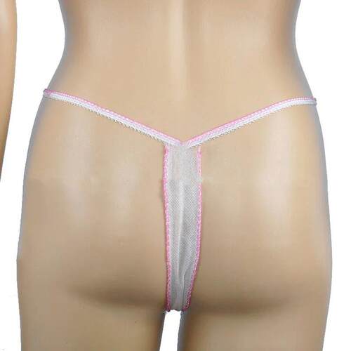 100pcs Women Spa Hygienic T Thong Underwear With Elastic Wai