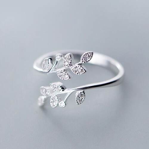 Simple Fashion Opening Ring For Women Retro Minimalist Doubl