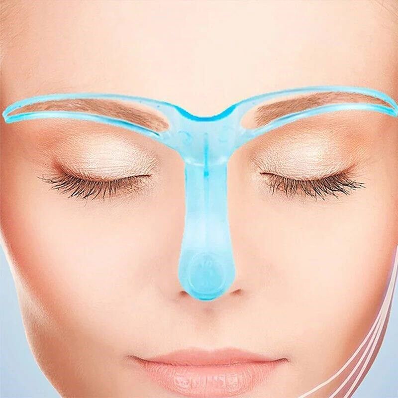 1pcs Portable Eyebrow Shaping Stencils Eye Brow Thrushbrow T图片
