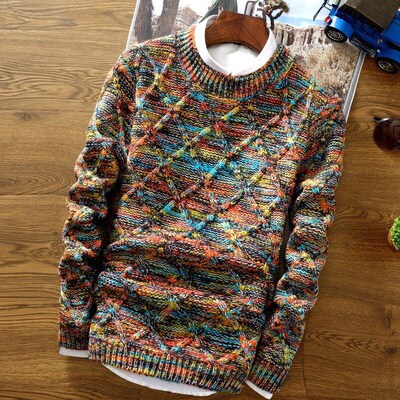 Striped Mens for Sweater Men man clothes Sweaters Slim Fit