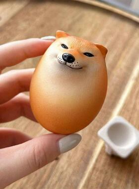 Shibako Dog Egg Creative Shiba Inu Realistic Egg Shape Desk