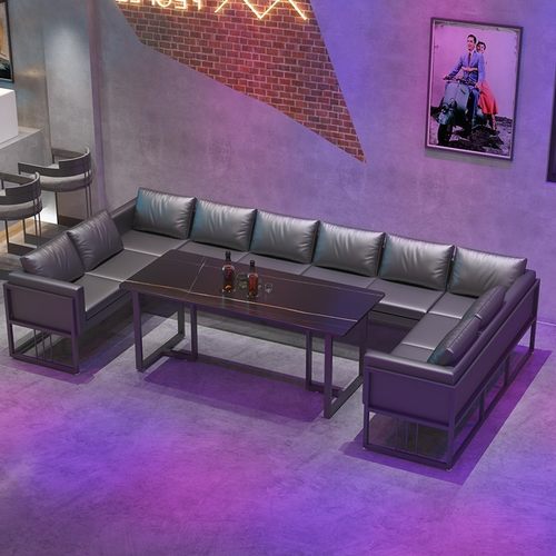 酒吧桌椅工业风餐厅商用铁艺咖啡厅餐吧烧烤店清吧小酒馆卡座沙发