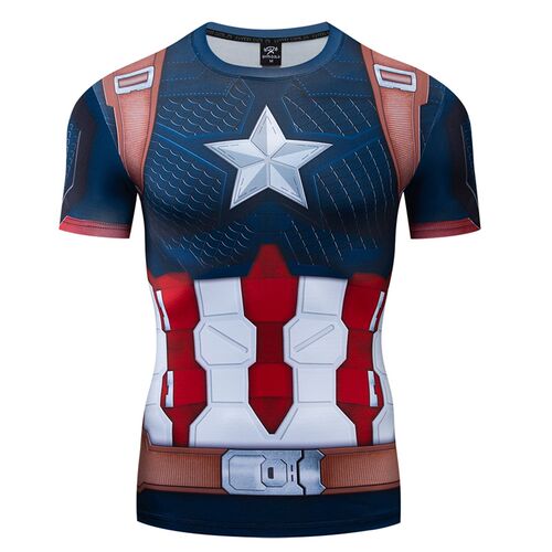 New The Endgame Captain 3D Gedruckt Cosplay Compression Prem