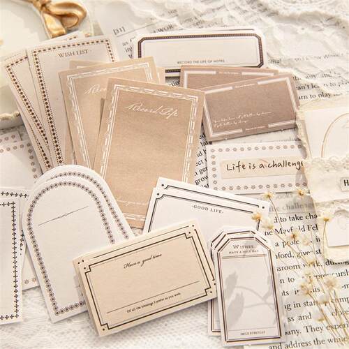 Yoofun 30pcs/box Vintage Label Stickers Retro Diary Scrapboo