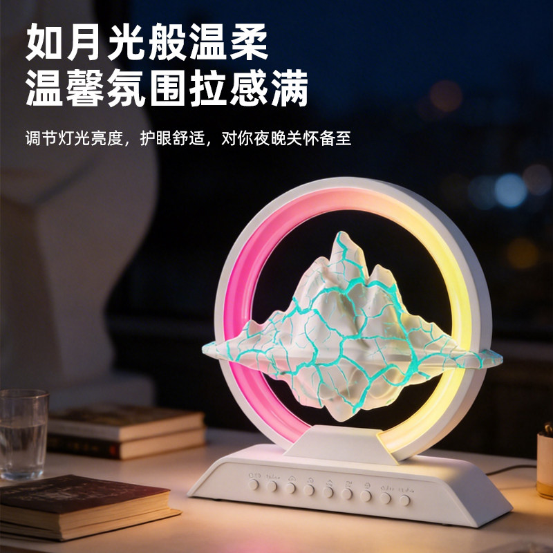 蓝牙音响小夜灯创意浪漫卧室床头睡眠充电式音乐台灯音箱生日礼物
