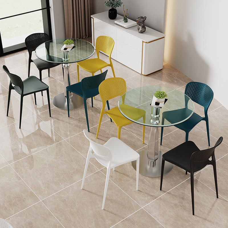 钢化玻璃餐桌玻璃圆桌洽谈桌椅会客桌饭桌家用小圆桌子玻璃桌,住宅家具,玻璃餐桌,淘宝优惠券,粉丝福利购,淘宝优惠卷