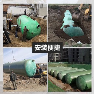 福建玻璃钢储罐化粪池1-100立方成品地埋式三格隔油池加厚沼气池