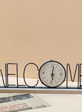 创意设计家居客厅卧室玄关酒柜办公室桌面时钟摆设电视柜装饰摆件