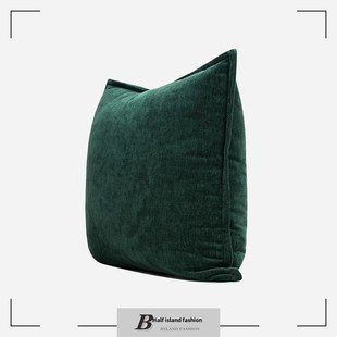 为你写的诗Wbi-Sbi面深绿色雪绒布枕头斯堪的纳维亚垫子包房子沙