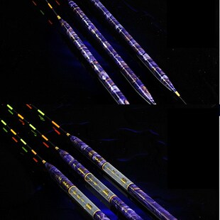 夜行者紫龙电子漂十年款全涂装 B款半涂装长身短脚可换尾 夜光漂