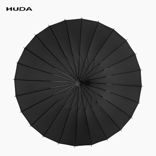 男士雨伞商务结实抗风人大号长柄伞黑色2骨手动暴雨专用直杆伞