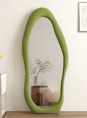 网红镜子全身镜异形镜云朵落地镜规则衣镜ins76813风子家穿试用衣