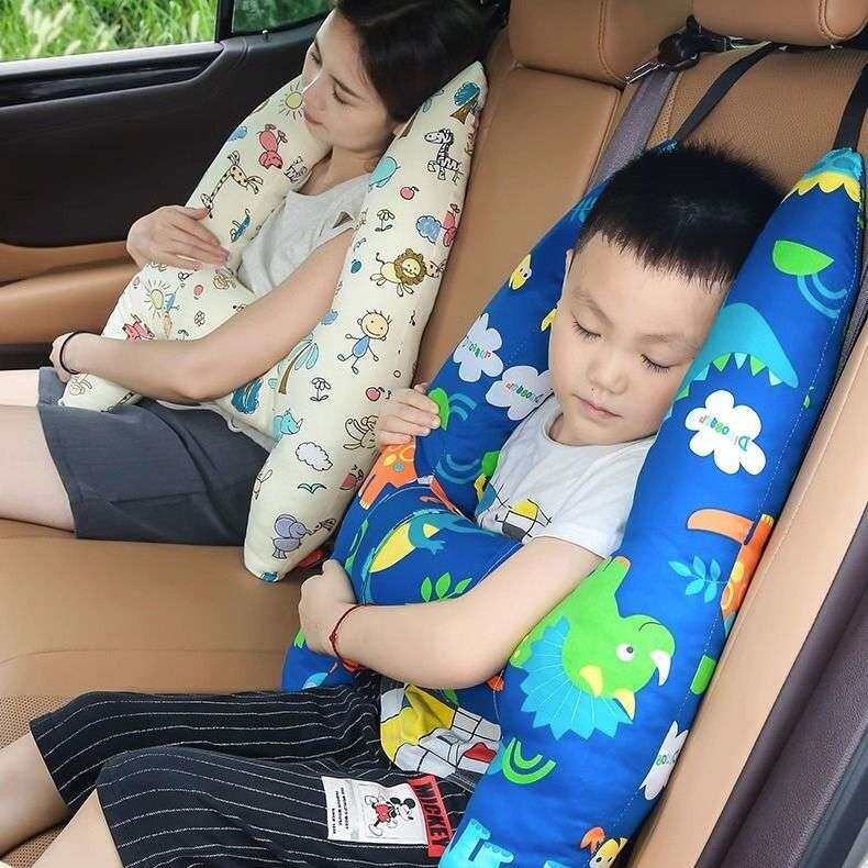汽车头枕儿童睡觉神器护颈枕长途车载上抱后座后排枕头车用睡