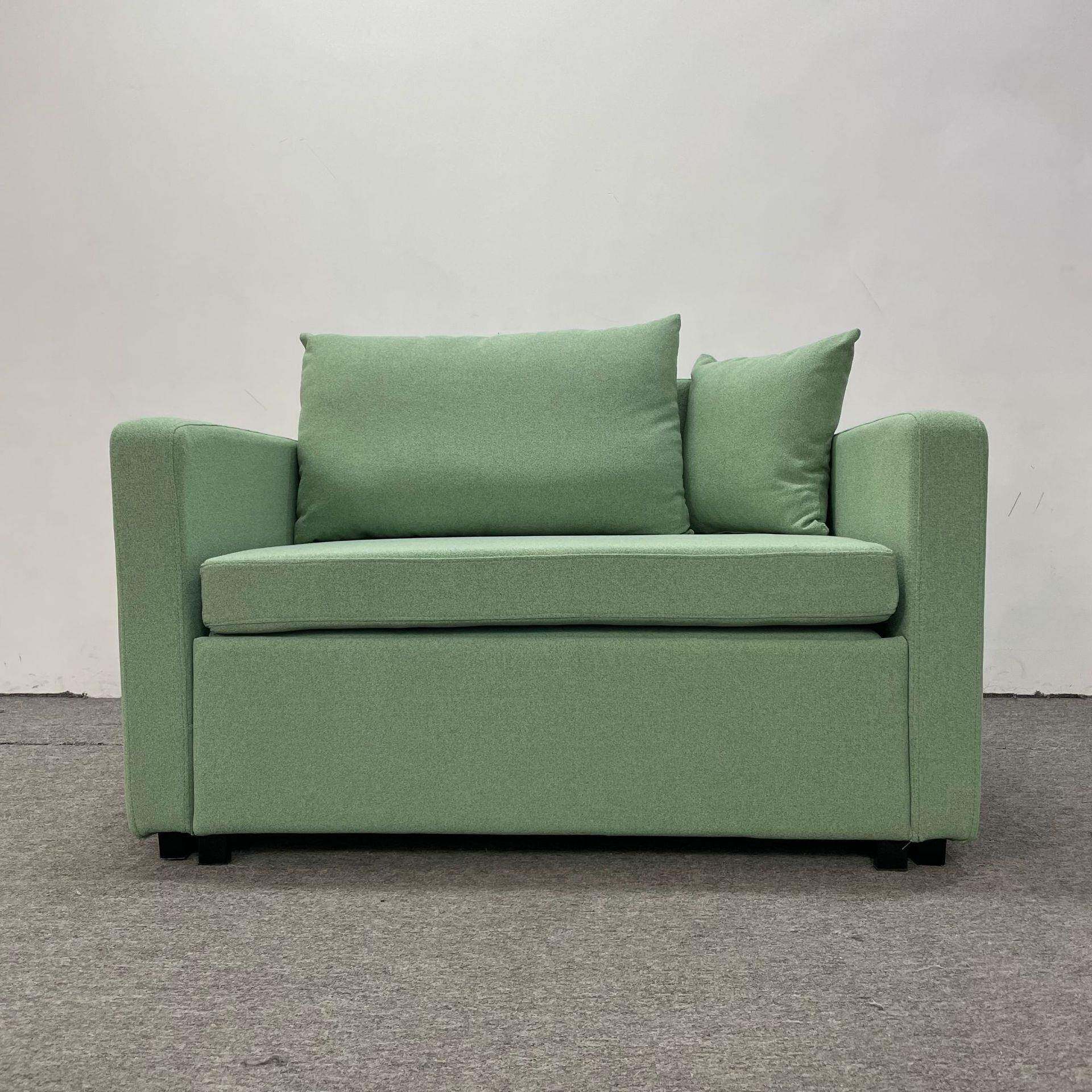 单人位沙发功金床属框架铁艺抽拉折叠沙床多能两用沙发M200发床单