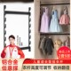 挂衣杆加厚儿童衣柜可调节活动任意撑柜内横杆铝合金升降衣橱底座